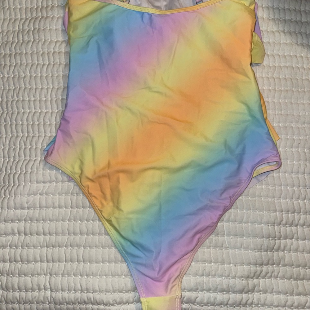 SHEIN Multicolor Ruffle Swimsuit - Picture 2 of 4